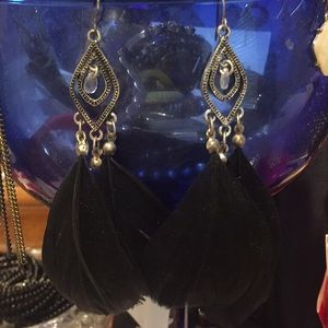 Feather earrings